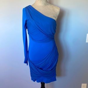 Alice + Olivia Blue One-shoulder dress NEVER WORN💙